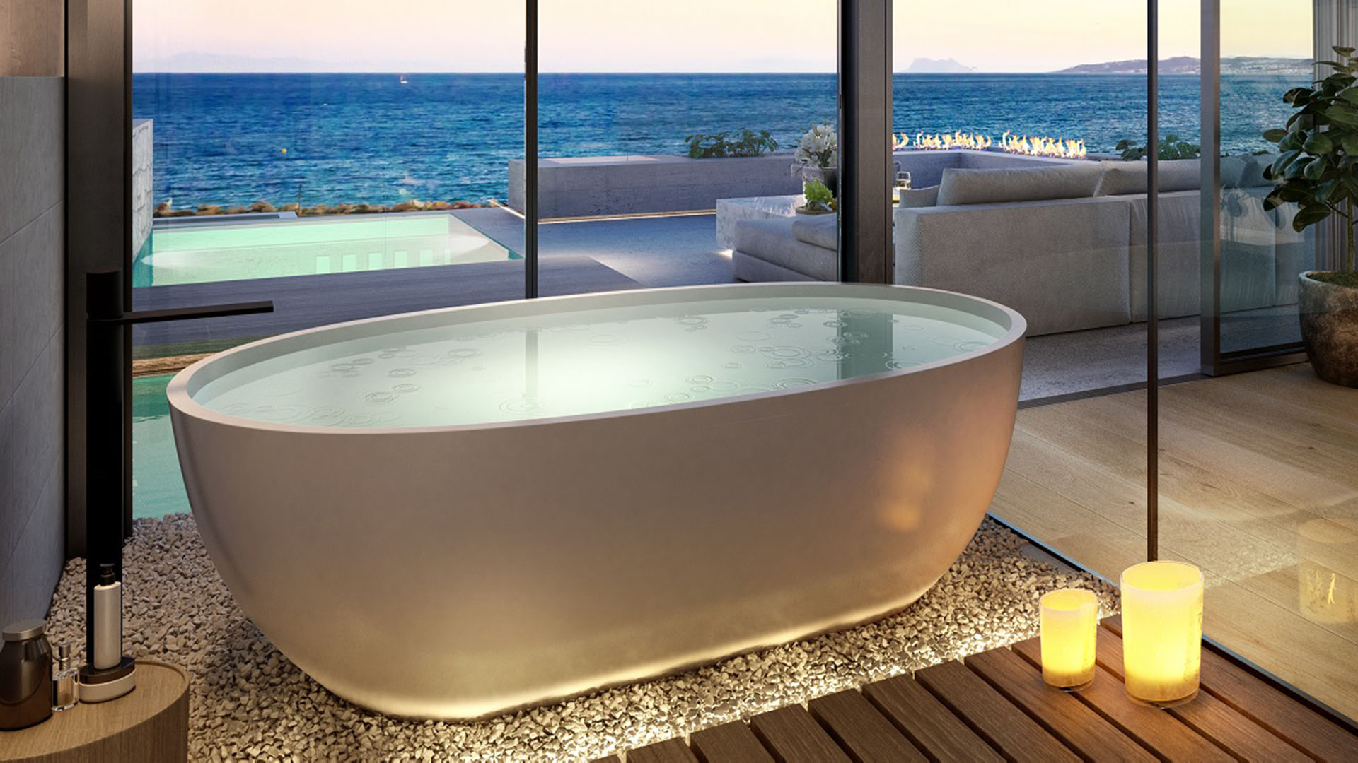 Ikkil Bay à Estepona, Malaga, Espagne No. 50387