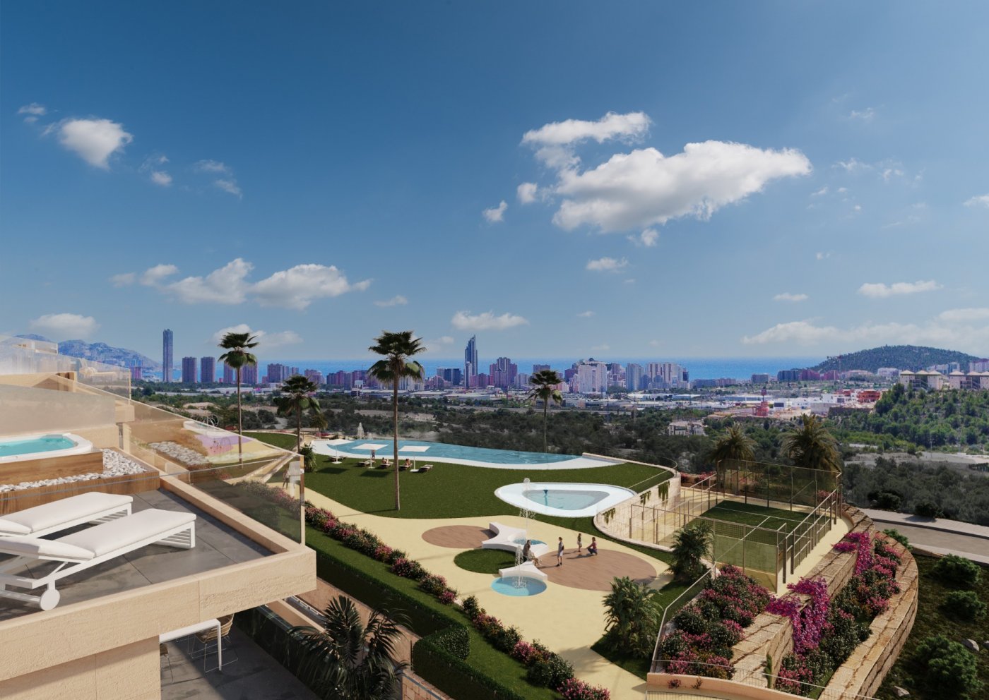 Lägenhet i Finestrat, Alicante, Spanien 2 sovrum,  Nr. 50758