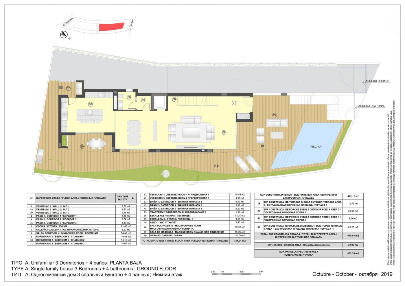 Villa i San Juan, Alicante, Spanien 3 sovrum, 401 kvm. Nr. 50746