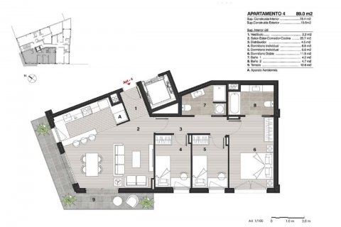 Apartment for sale Badalona, Barcelona, Spain 3 bedrooms, 78 sq.m. No. 49894 - photo 7