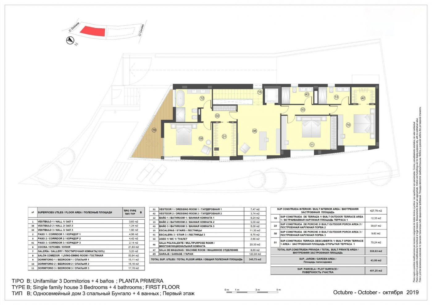 Villa i San Juan, Alicante, Spanien 3 sovrum, 401 kvm. Nr. 50746
