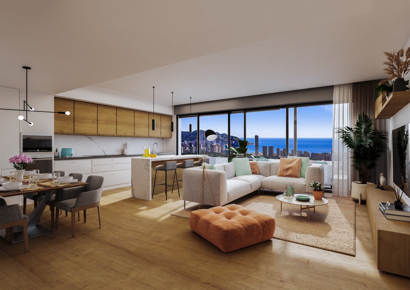 Lägenhet i Finestrat, Alicante, Spanien 2 sovrum,  Nr. 50758