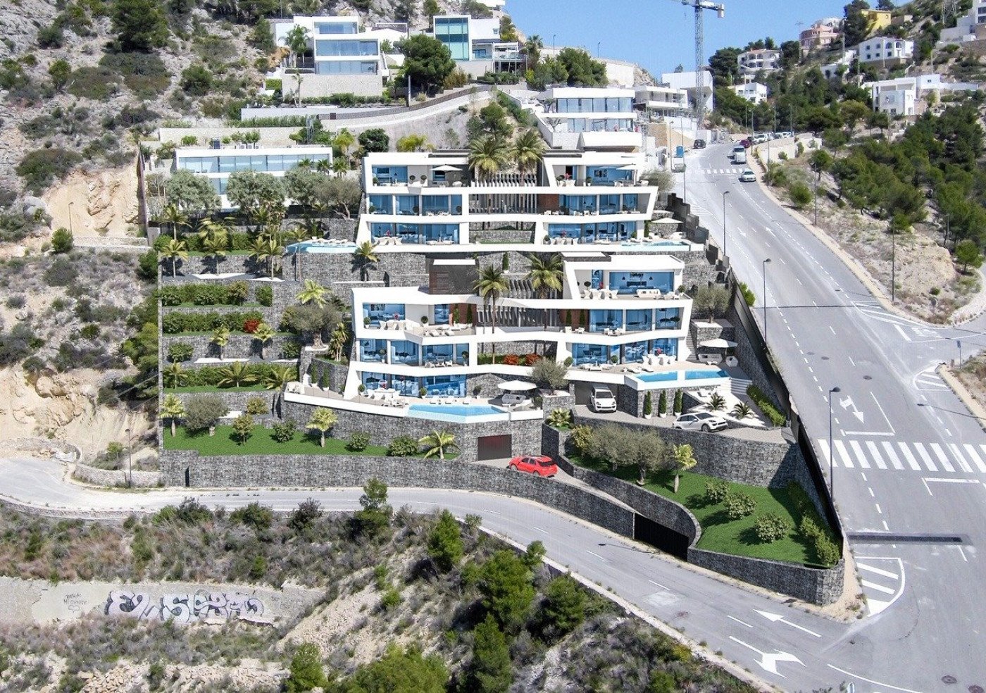 Radhus i El Mascarat, Alicante, Spanien 4 sovrum, 800 kvm. Nr. 50742