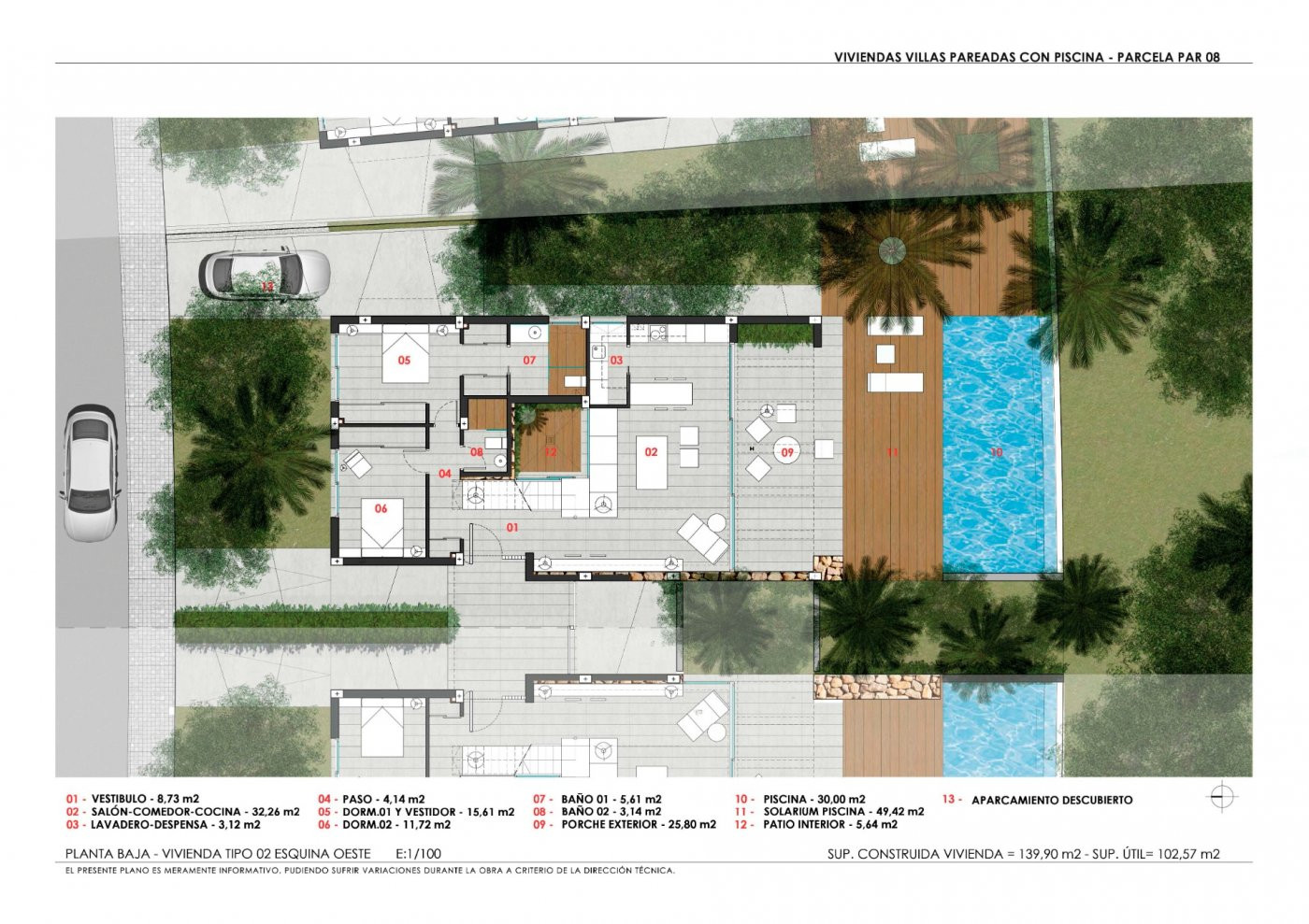 Villa in Monforte del Cid, Alicante, Spanien 3 Schlafzimmer, 400 m2 Nr. 50733