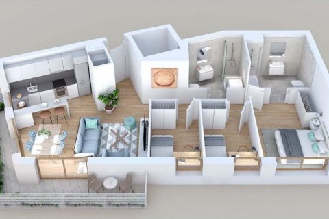 Apartment for sale Badalona, Barcelona, Spain 3 bedrooms, 78 sq.m. No. 49894 - photo 8