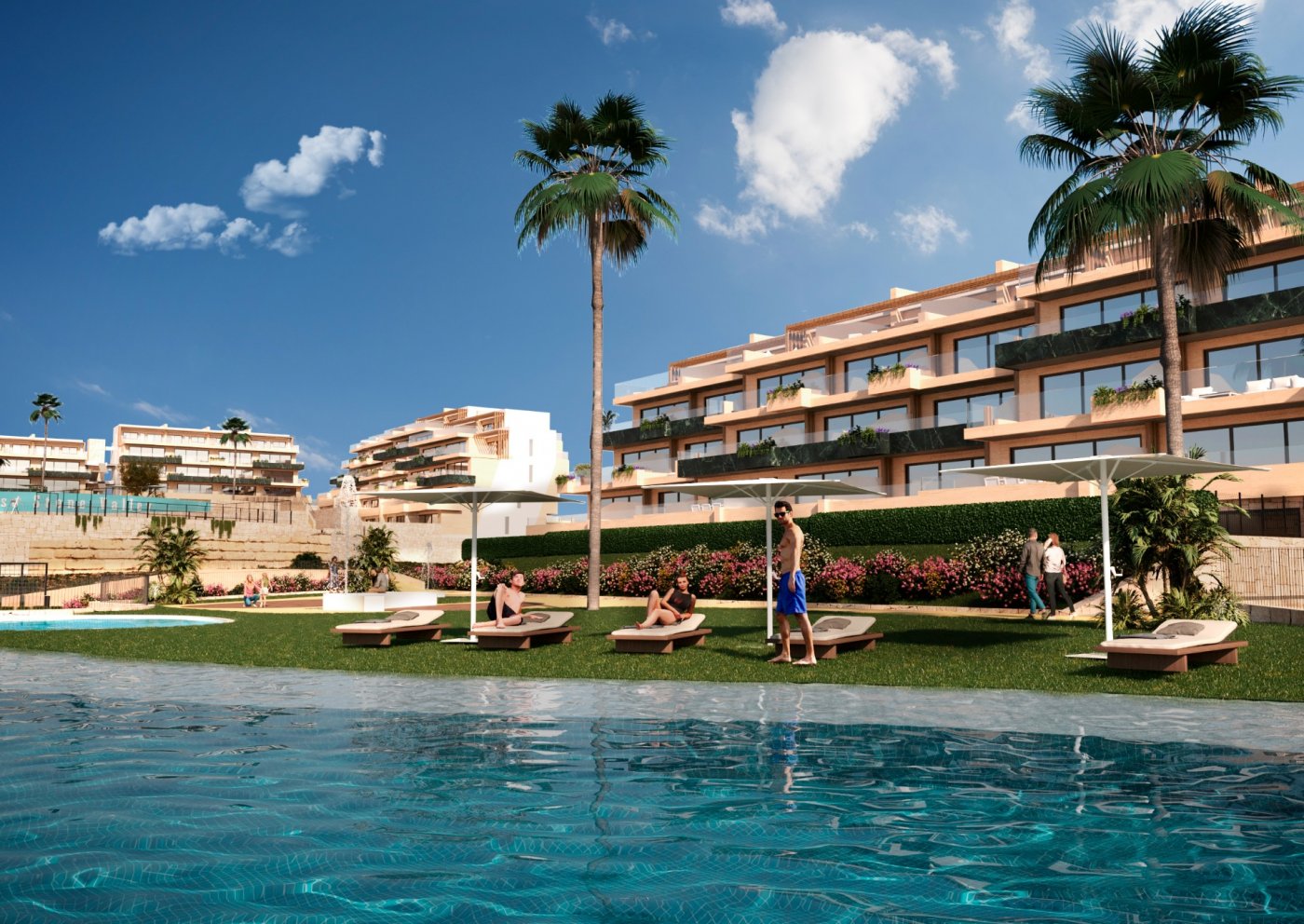 Lägenhet i Finestrat, Alicante, Spanien 2 sovrum,  Nr. 50758