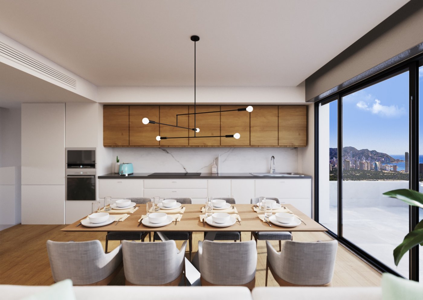 Lägenhet i Finestrat, Alicante, Spanien 2 sovrum,  Nr. 50758
