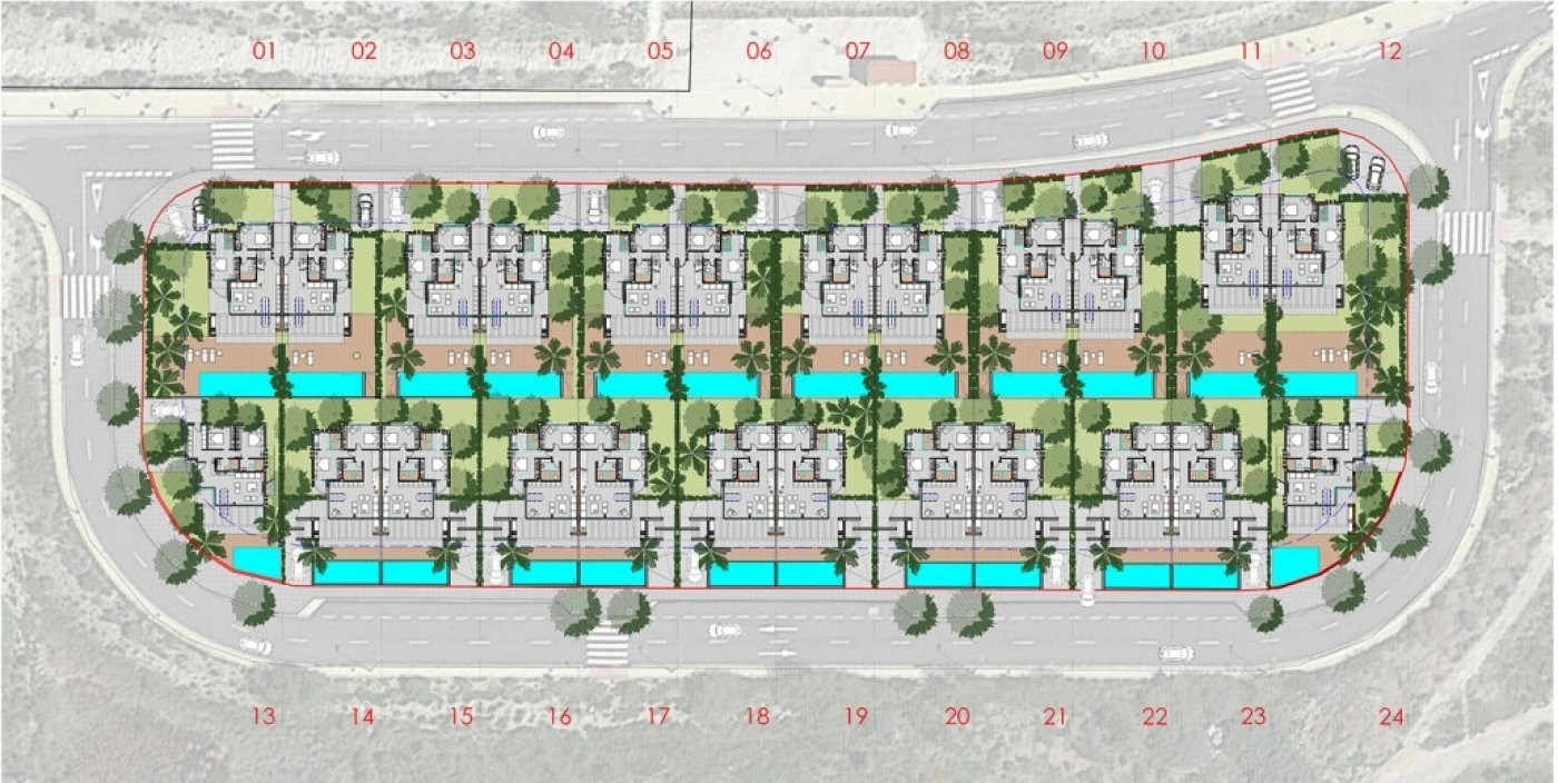 Villetta a schiera a Monforte del Cid, Alicante, Spagna 3 camere da letto, 340 mq. N° 50698