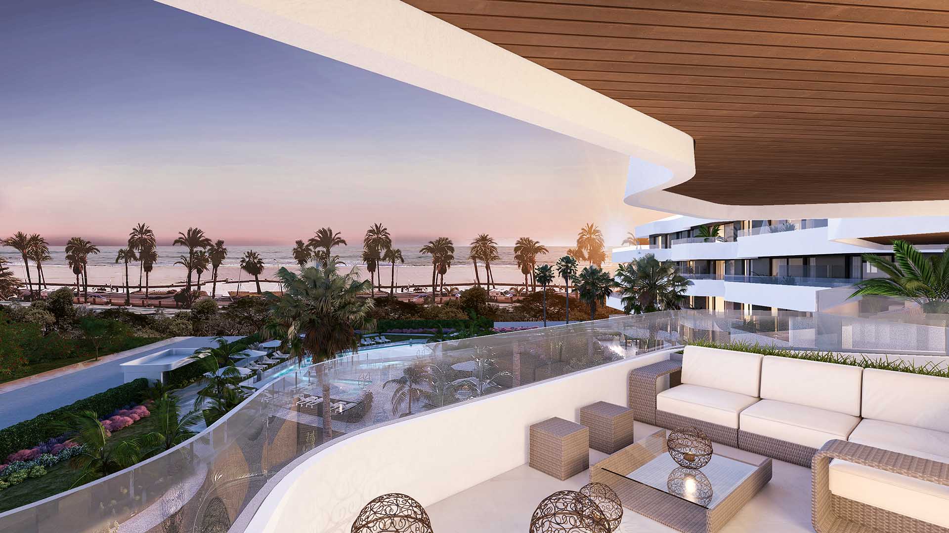 Квартира в Habitat Alboran-Siroco, Торремолинос, Малага, Испания 2 спальни, 103м2 №51703