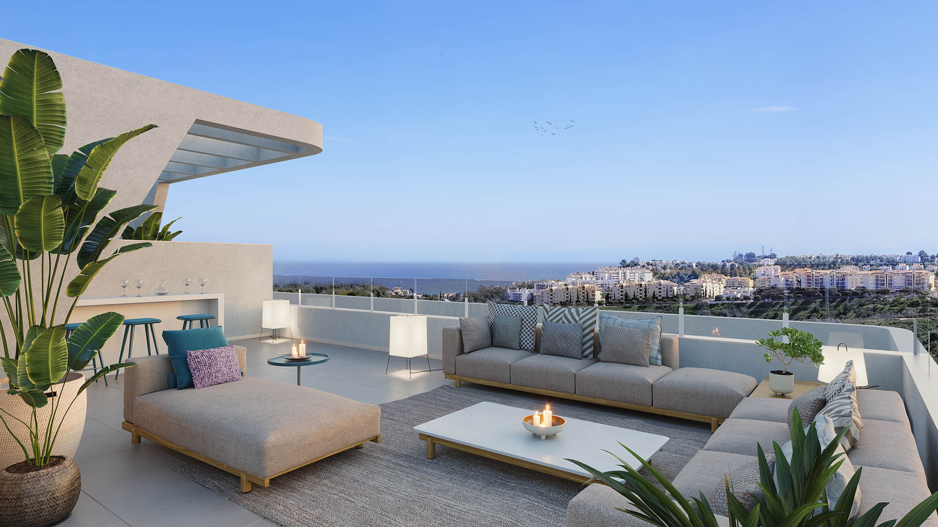 Tvåvåningslägenhet i Bahia, Mijas, Malaga, Spanien 3 sovrum, 116 kvm. Nr. 51508