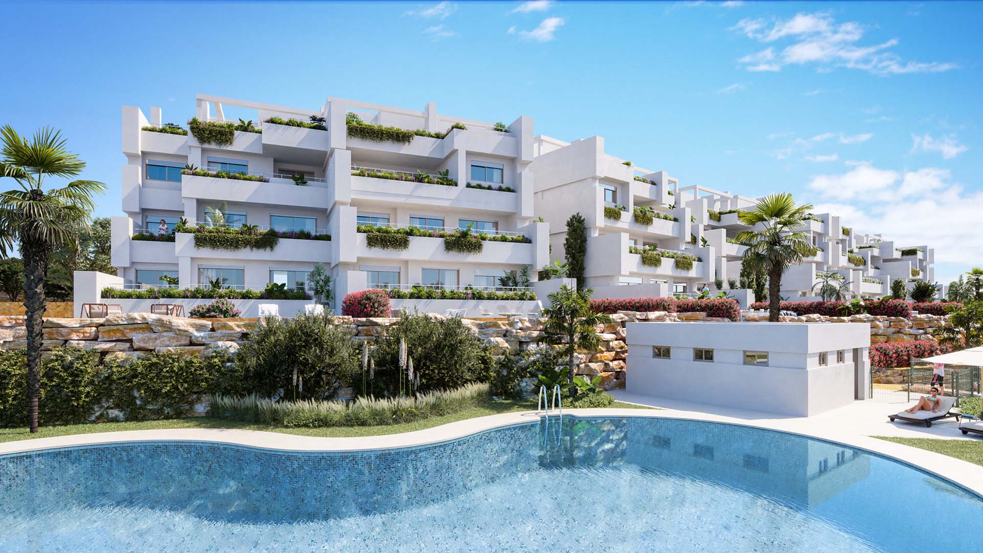 Duplex in Aby Estepona, Estepona, Malaga, Spa, 1 bedroom, 127 sq.m. No. 51666