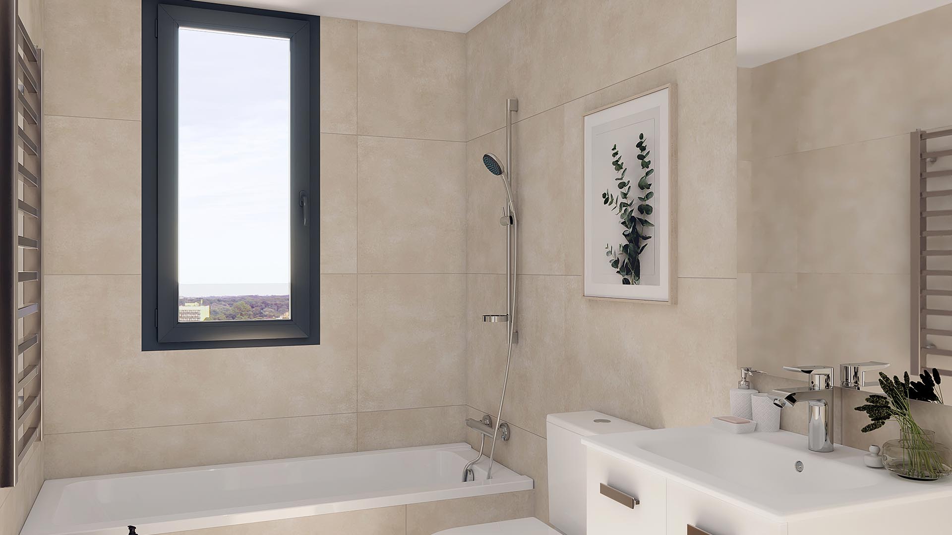 Квартира в Habitat Alboran-Siroco, Торремолинос, Малага, Испания 2 спальни, 103м2 №51703