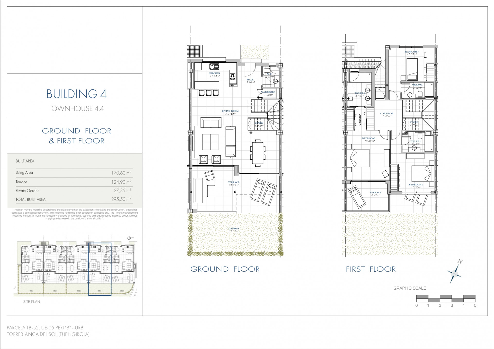 Duplex a Benalmadena, Malaga, Spagna 3 camere da letto, 343 mq. N° 53536
