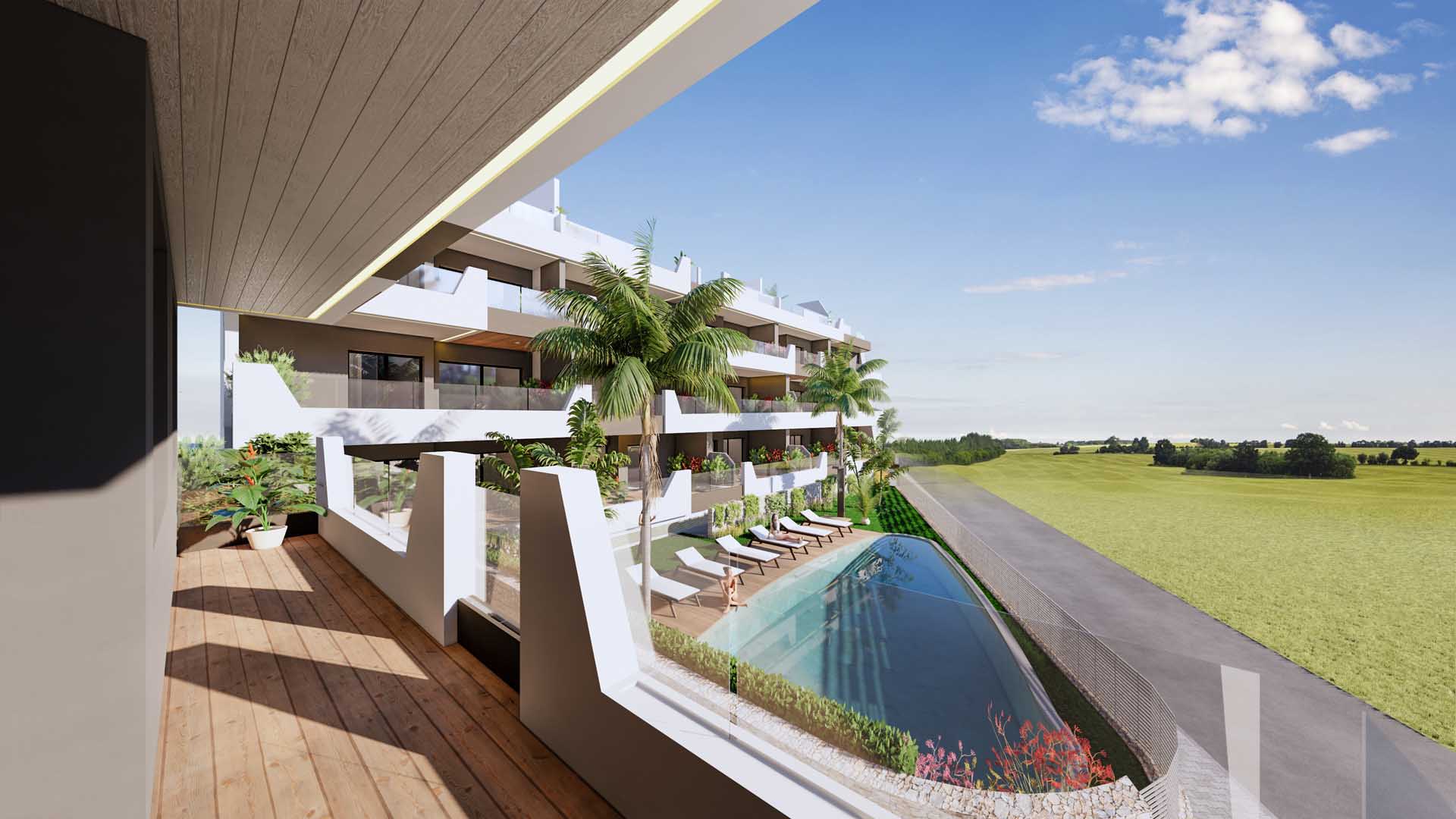 Appartamento in MoMa, Benijofar, Alicante, Spagn, 2 camere da letto, 62.4 mq. N° 53082