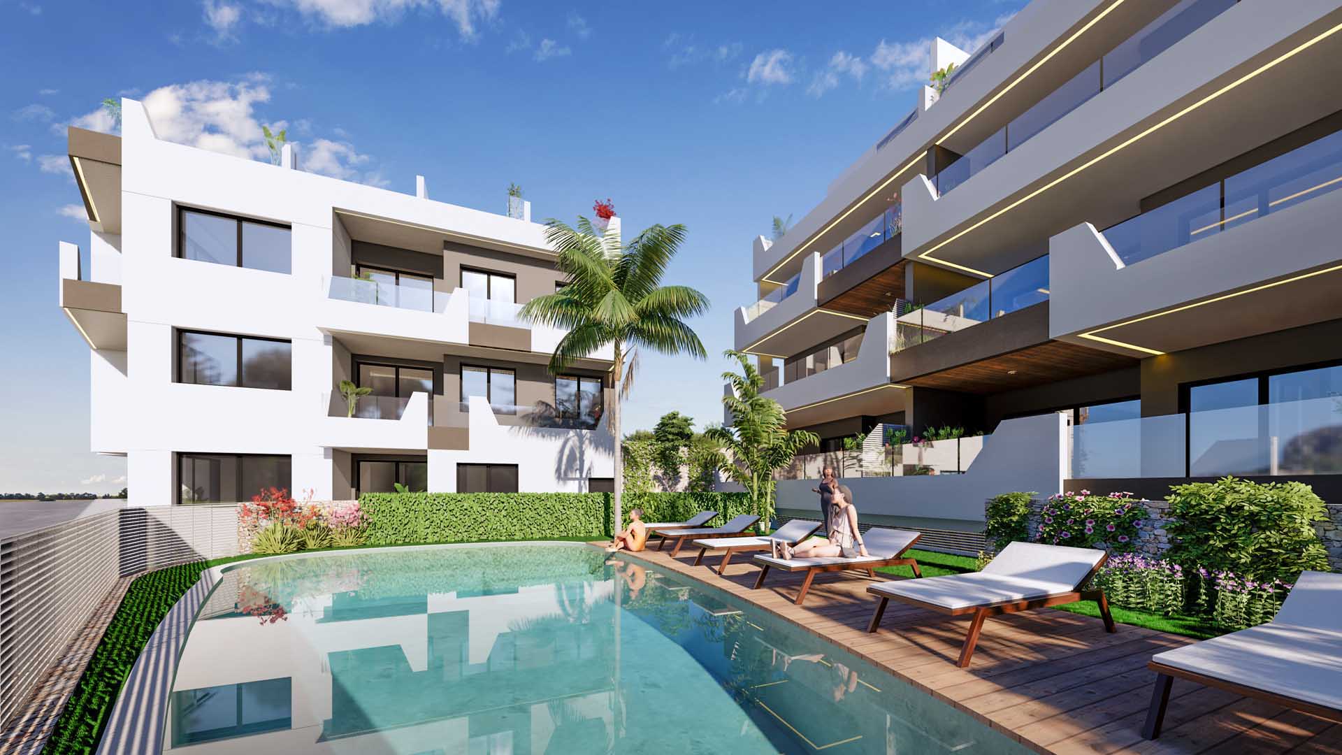 Appartamento in MoMa, Benijofar, Alicante, Spagn, 2 camere da letto, 62.4 mq. N° 53082