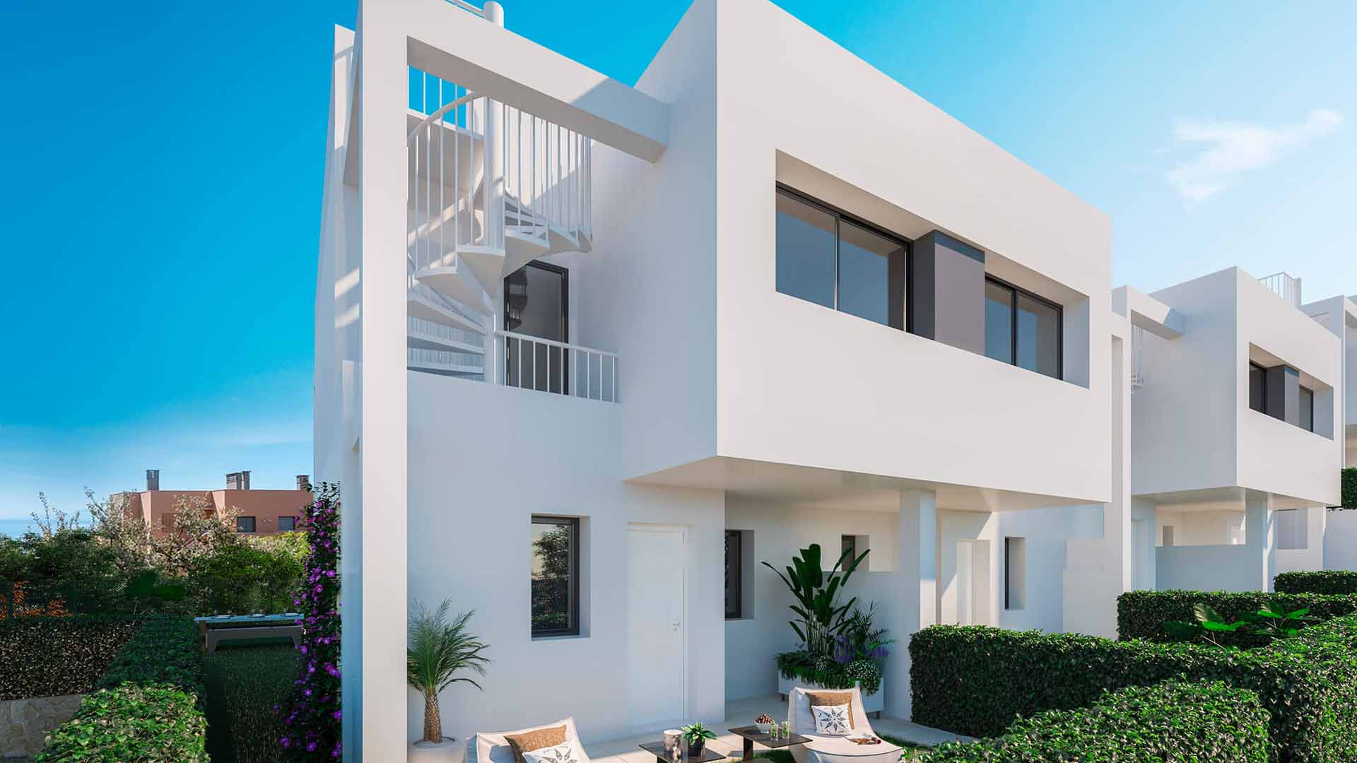 Townhouse in Golden View II, Manilva, Malaga, Spa, 3 bedrooms, 126.79 sq.m. No. 52376