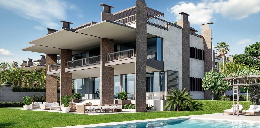 Villa in Palacetes de BanusMarbella, Malaga, Spa, 6 bedrooms, 1050 sq.m. No. 52488