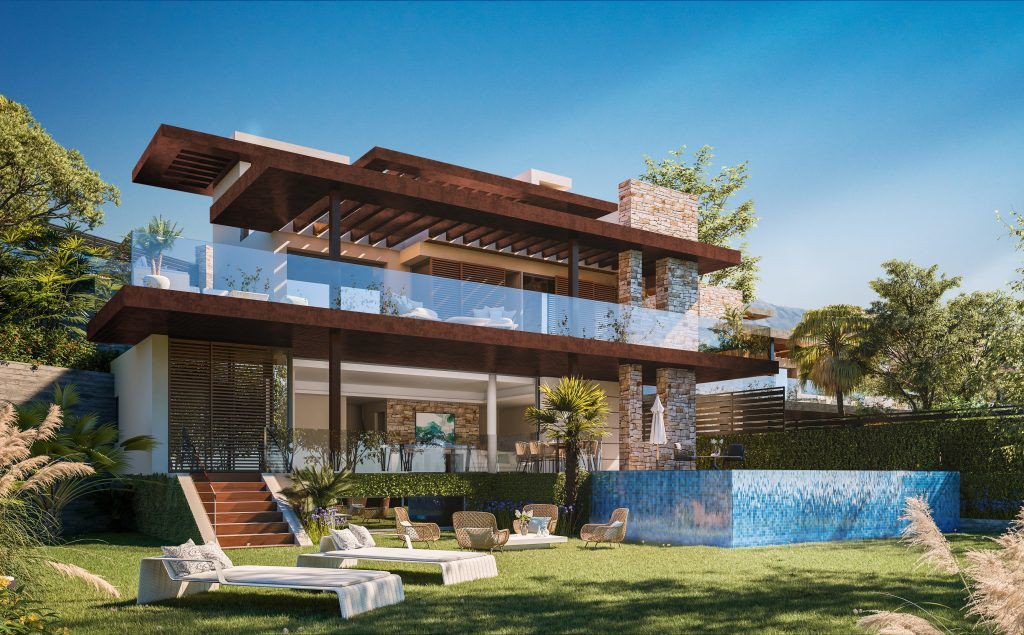 Villa i La Alqueria-El Paraíso, Malaga, Spanien 4 sovrum, 605 kvm. Nr. 53402