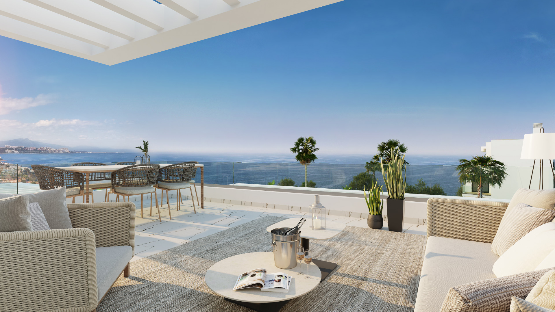 Kattohuoneisto Casares Costa, Malaga, Espanja 3 makuuhuonetta, 106 m2 No. 53563