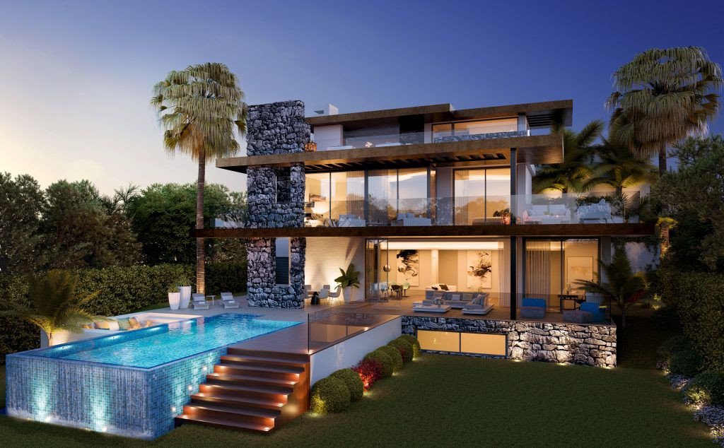 Villa i La Alqueria-El Paraíso, Malaga, Spanien 4 sovrum, 605 kvm. Nr. 53402
