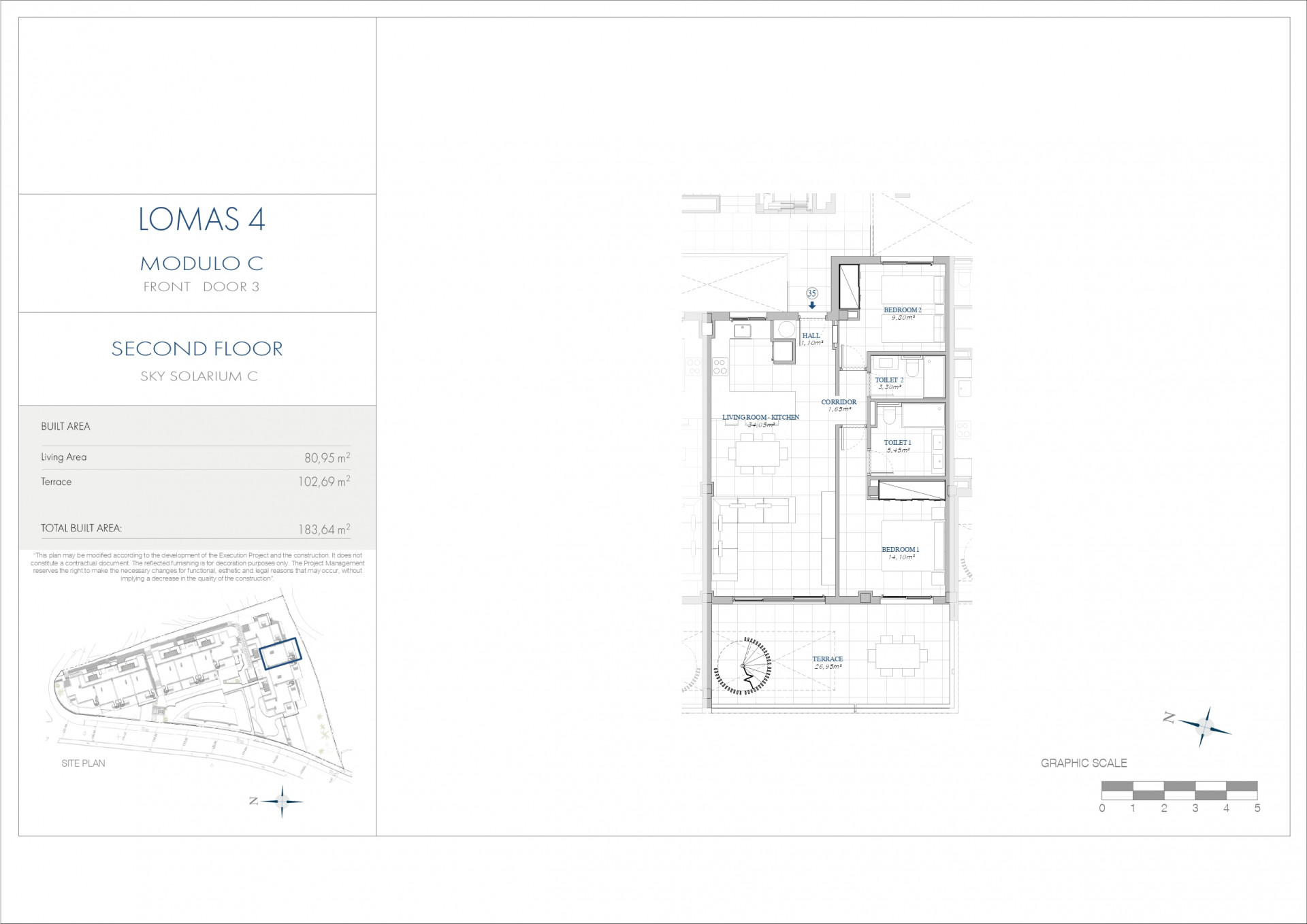 Penthauss Benalmadena, Malaga, Spānijā 3 istabas, 225 m2 Nr. 53539