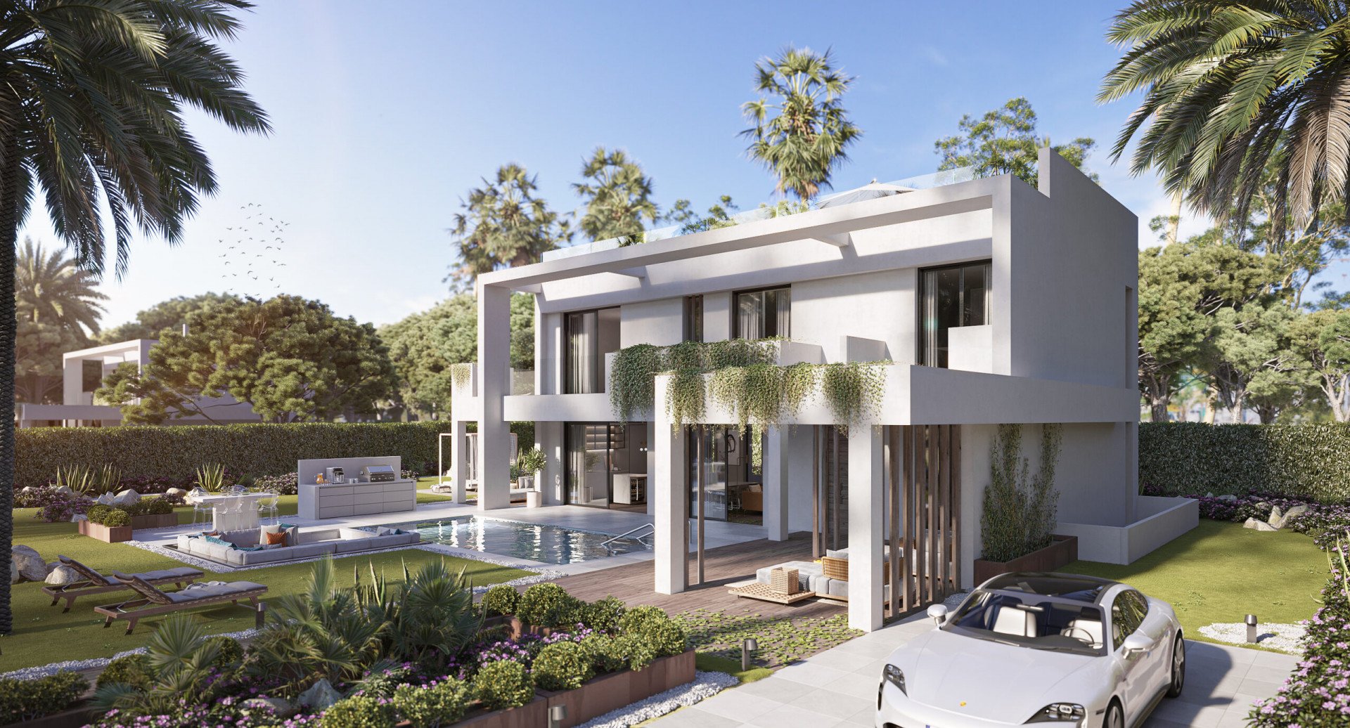 Villa i Manilva, Malaga, Spanien 3 sovrum, 176 kvm. Nr. 53575