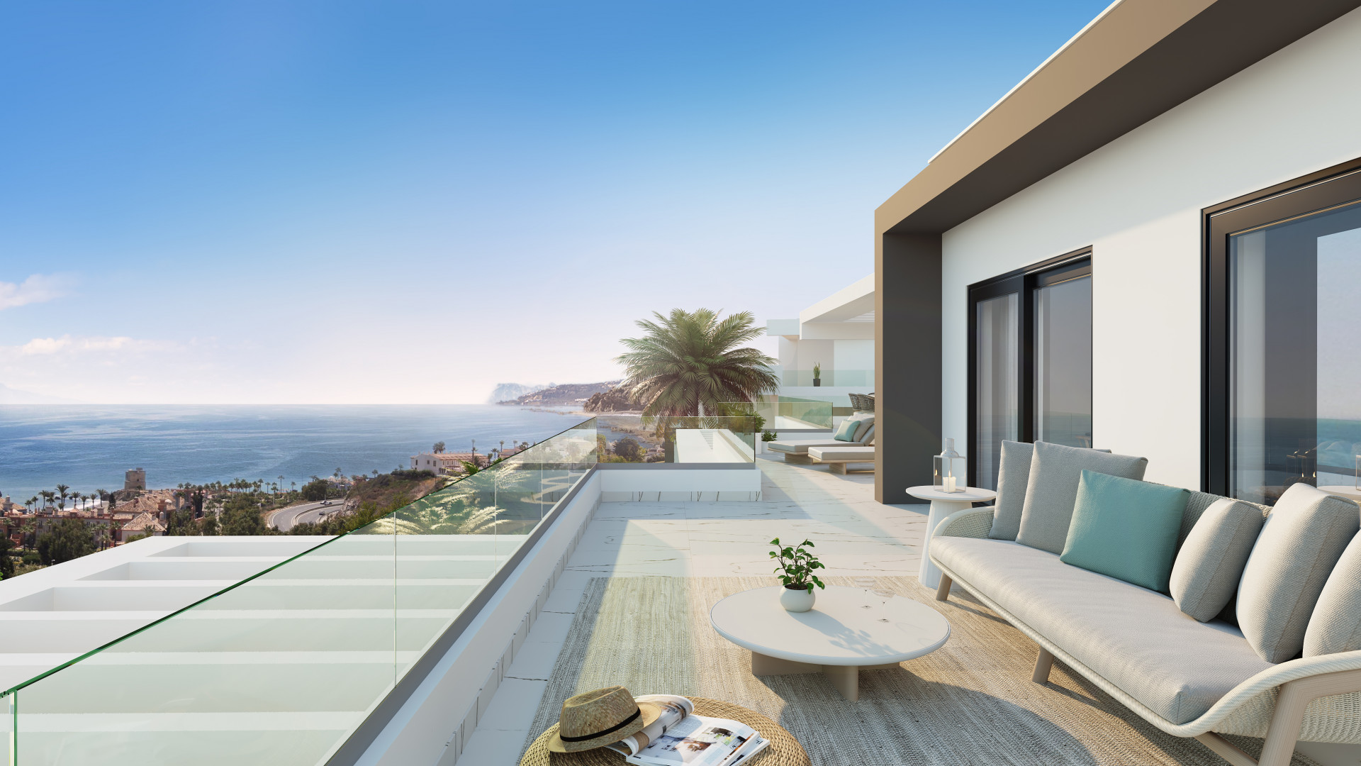 Kattohuoneisto Casares Costa, Malaga, Espanja 3 makuuhuonetta, 106 m2 No. 53563