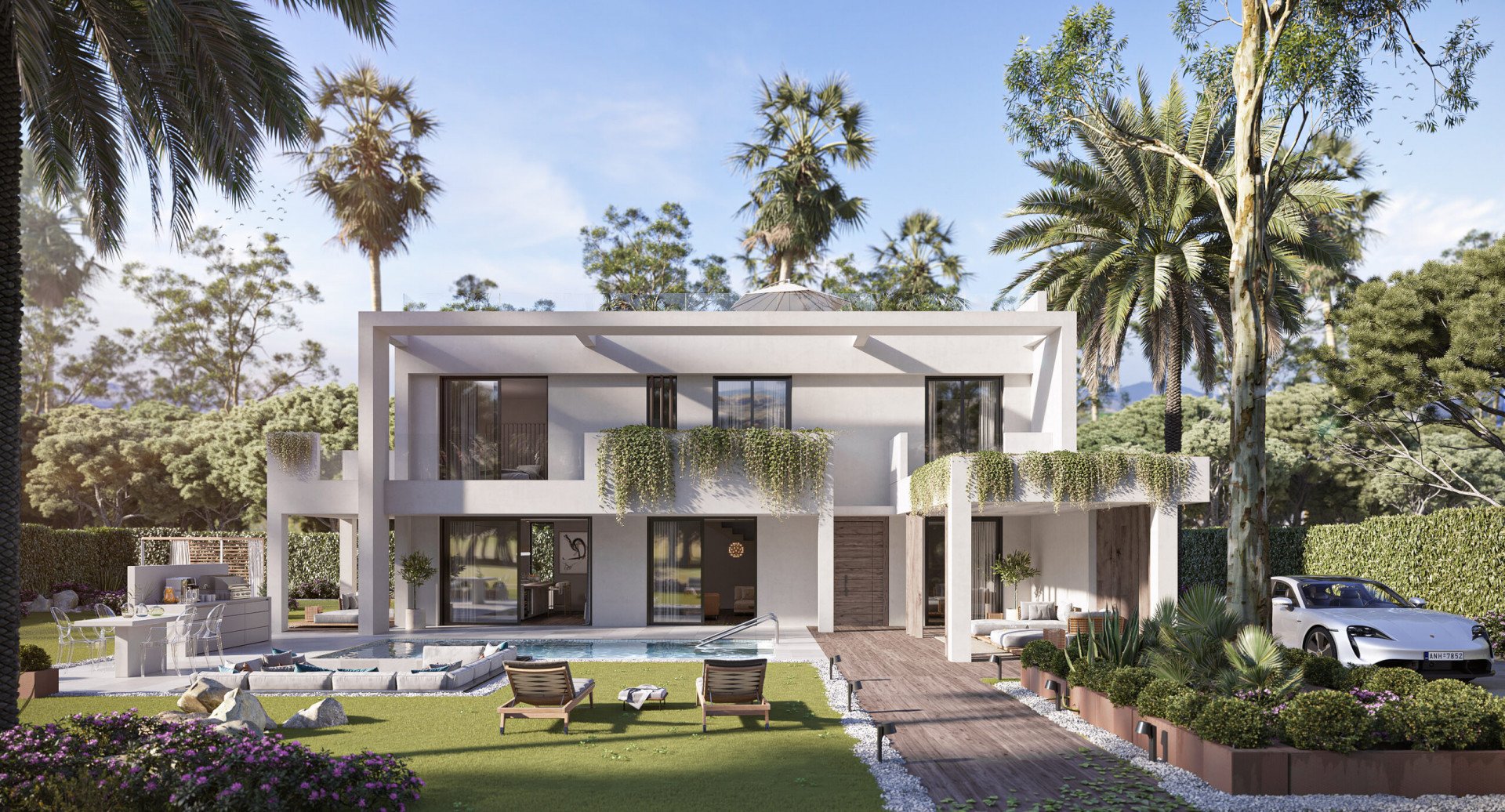 Villa i Manilva, Malaga, Spanien 3 sovrum, 176 kvm. Nr. 53575