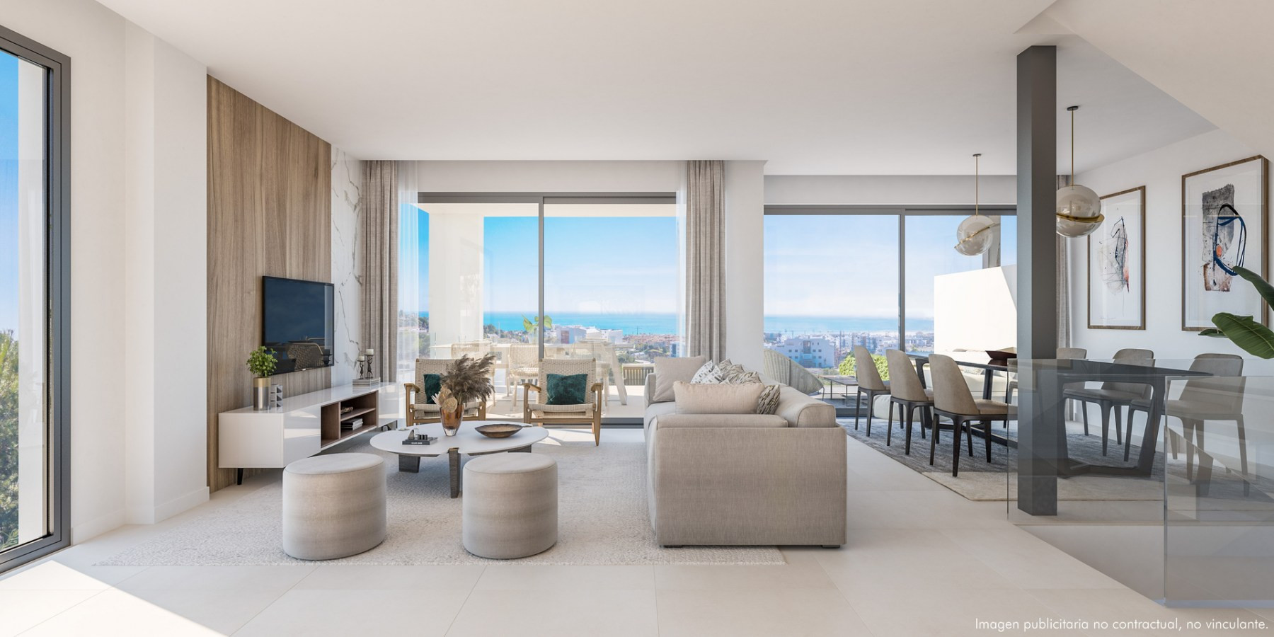 Duplex a Benalmadena, Malaga, Spagna 3 camere da letto, 343 mq. N° 53536
