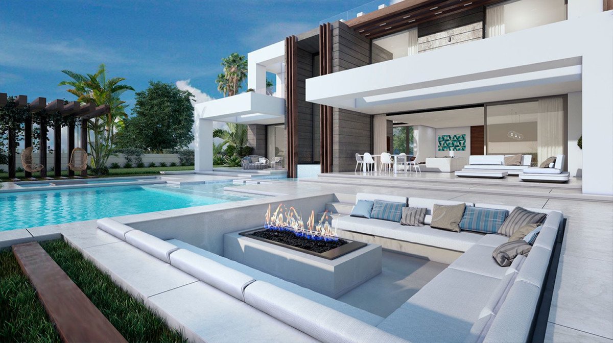 Villa i Manilva, Malaga, Spanien 4 sovrum, 223 kvm. Nr. 55373