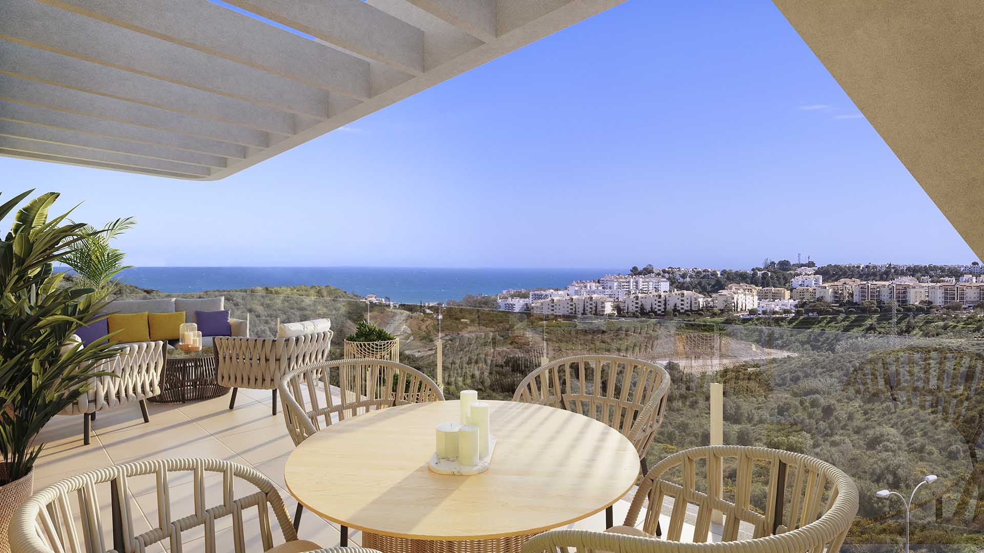 Duplex in Bahia, Mijas, Malaga, Spa, 2 bedrooms, 98.69 sq.m. No. 54719