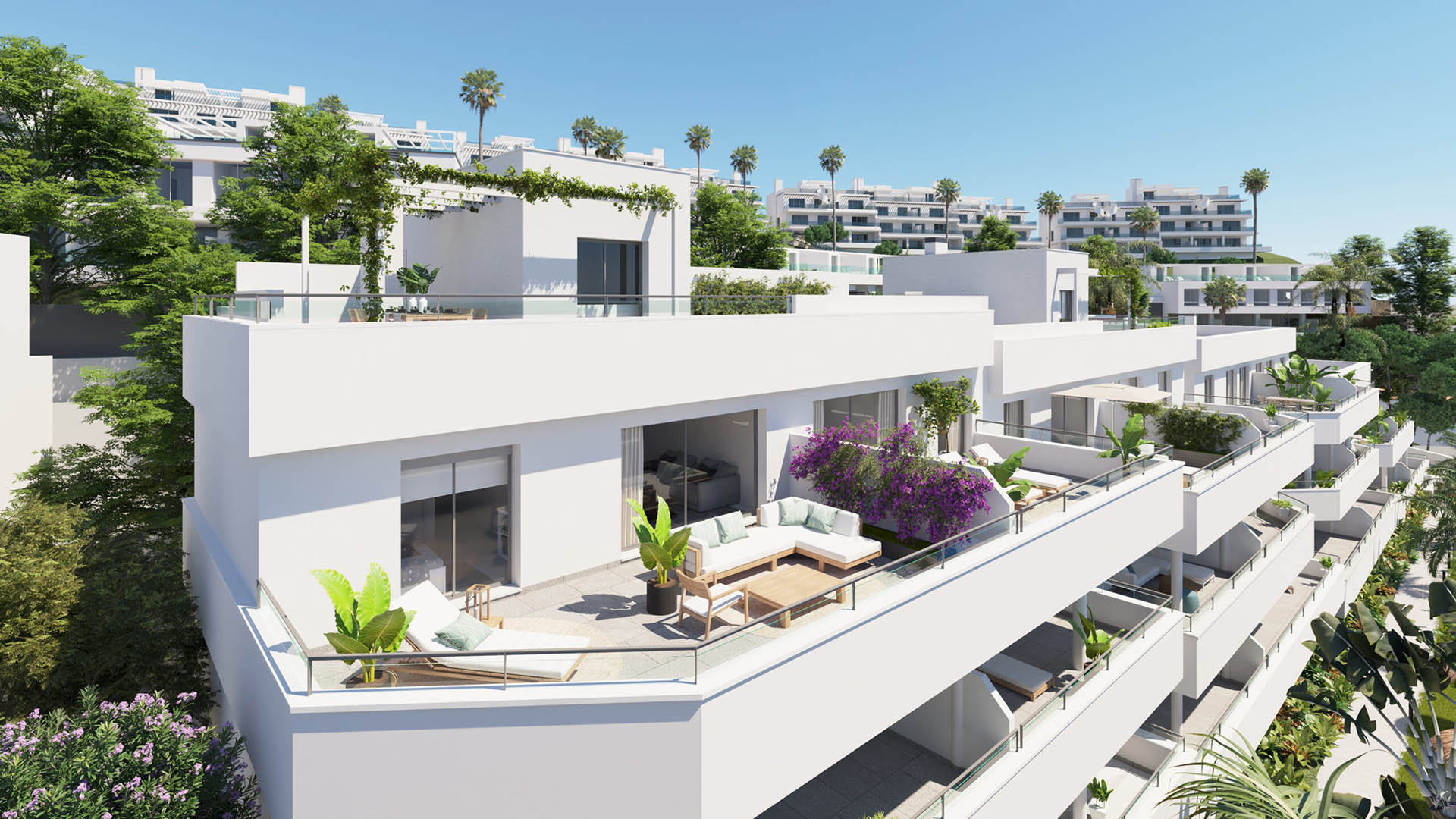 Apartment in Oceana Gardens I, Estepona, Malaga, Spa, 2 bedrooms, 118 sq.m. No. 54636