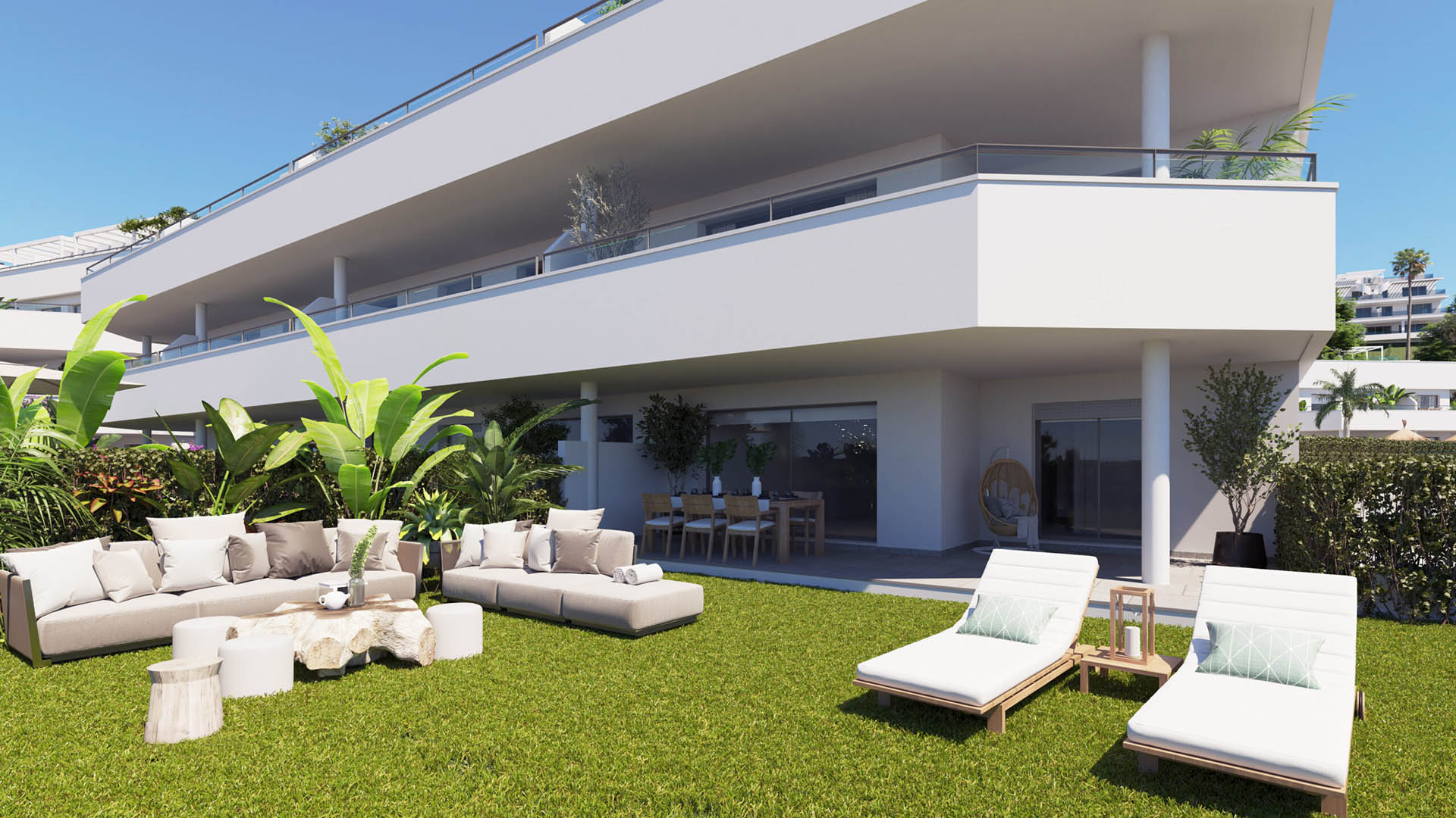 Квартира в Oceana Gardens I, Эстепона, Малага, Испания 2 спальни, 124м2 №54639