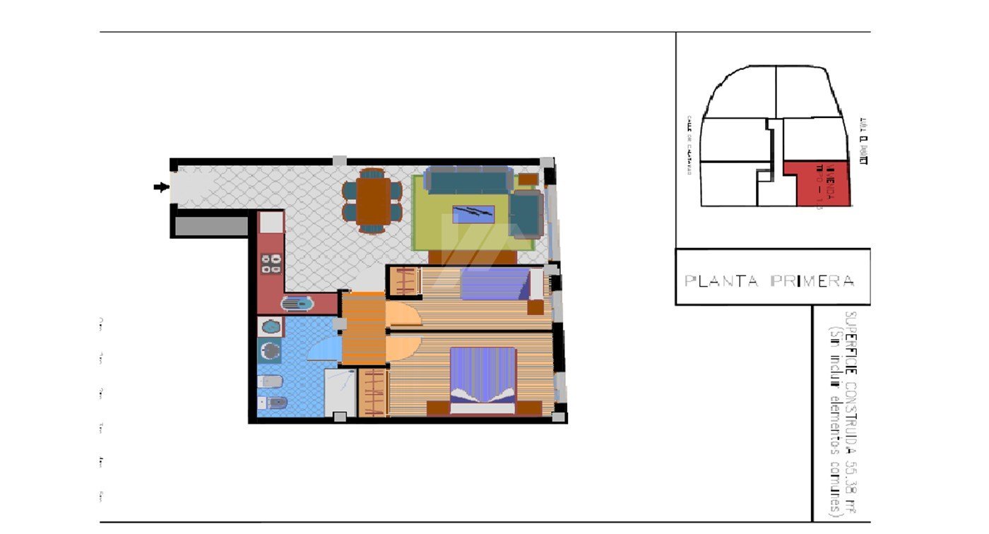 Apartment in Moraira, Alicante, Spain 2 bedrooms, 66 sq.m. No. 54415