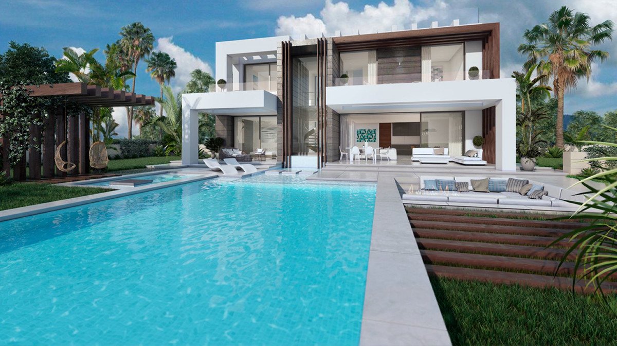 Villa i Manilva, Malaga, Spanien 4 sovrum, 223 kvm. Nr. 55373
