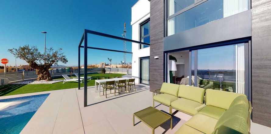 Villa in Alicante Panoramic, Alicante, Spa, 3 bedrooms, 119 sq.m. No. 55684