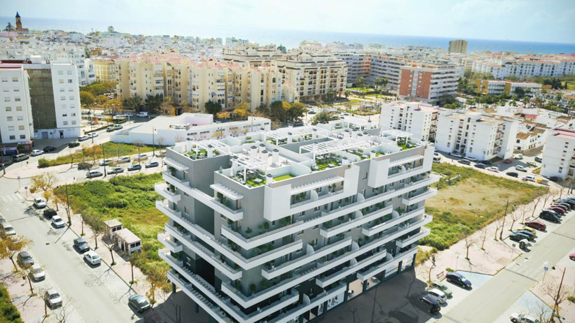 Жилой комплекс Edificio Parque в Эстепона, Малага, Испания №56984