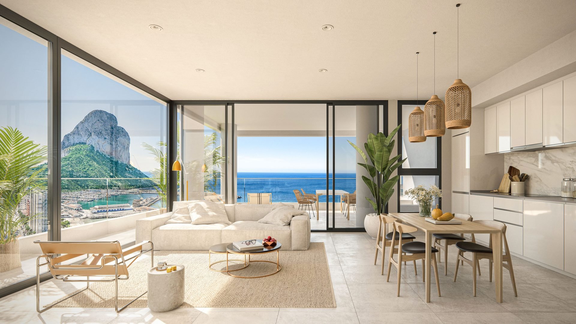 Квартира в Isea Views, Кальпе, Аликанте, Испания 2 спальни, 62м2 №57889