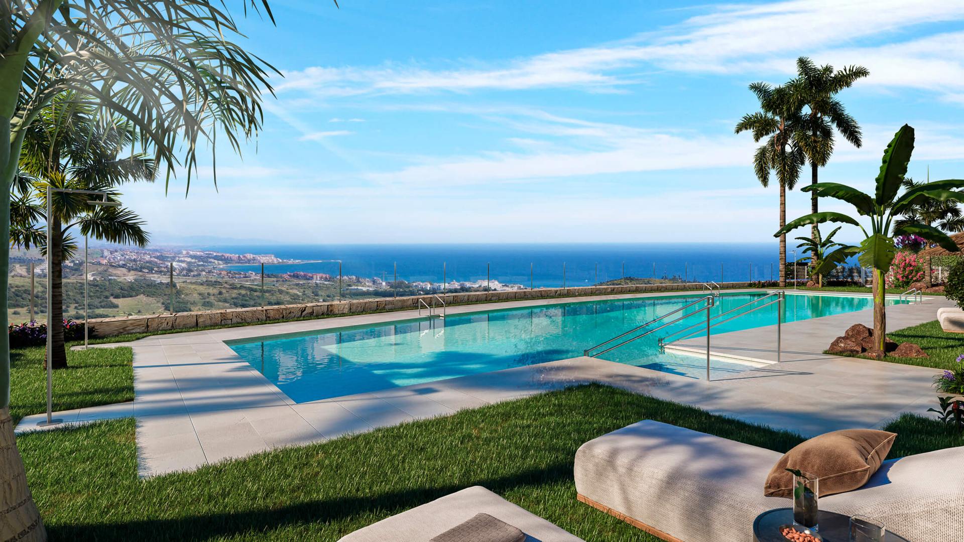 Apartment in LAS TERRAZAS DE CORTESIN BON AIR, Casares, Malaga, Spa, 2 bedrooms, 111 sq.m. No. 57823