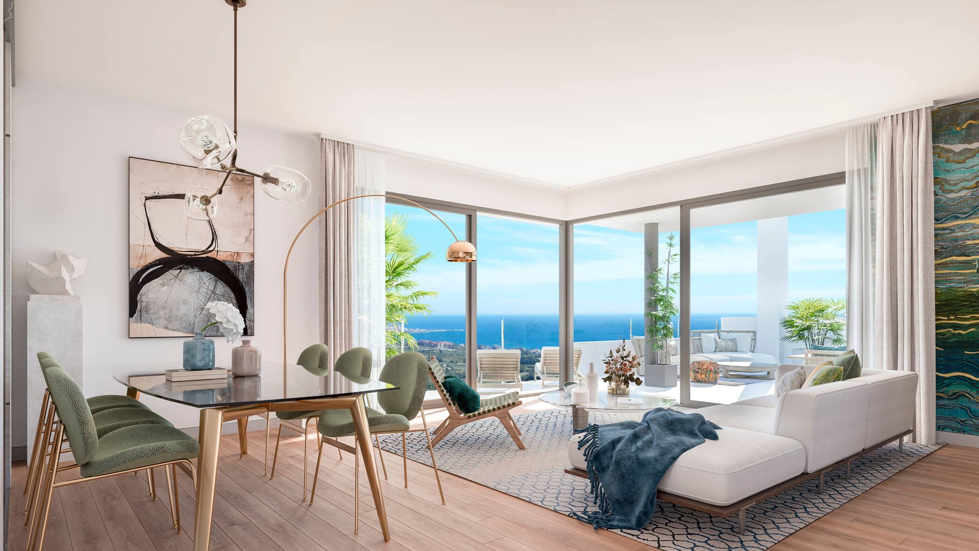 Apartment in LAS TERRAZAS DE CORTESIN BON AIR, Casares, Malaga, Spa, 2 bedrooms, 111 sq.m. No. 57823