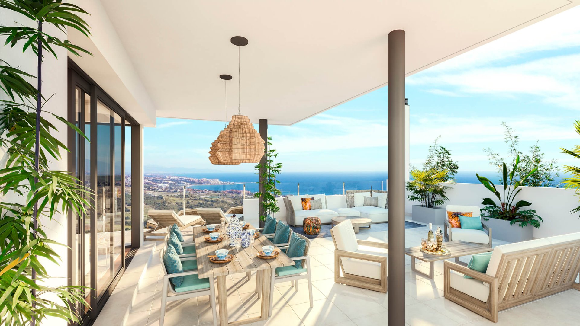 Penthouse in LAS TERRAZAS DE CORTESIN BON AIR, Casares, Malaga, Spa, 3 bedrooms, 151 sq.m. No. 57817